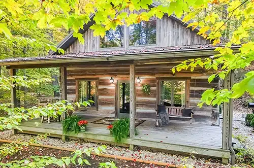 Solitude Log Cabin Brown County Vacation Rental