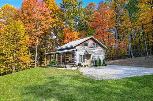 Brown County Log Cabin Vacation Rental Tranquility